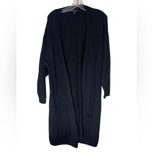 Eloquii throw on duster cardigan sweater. Size 14/16 GUC black